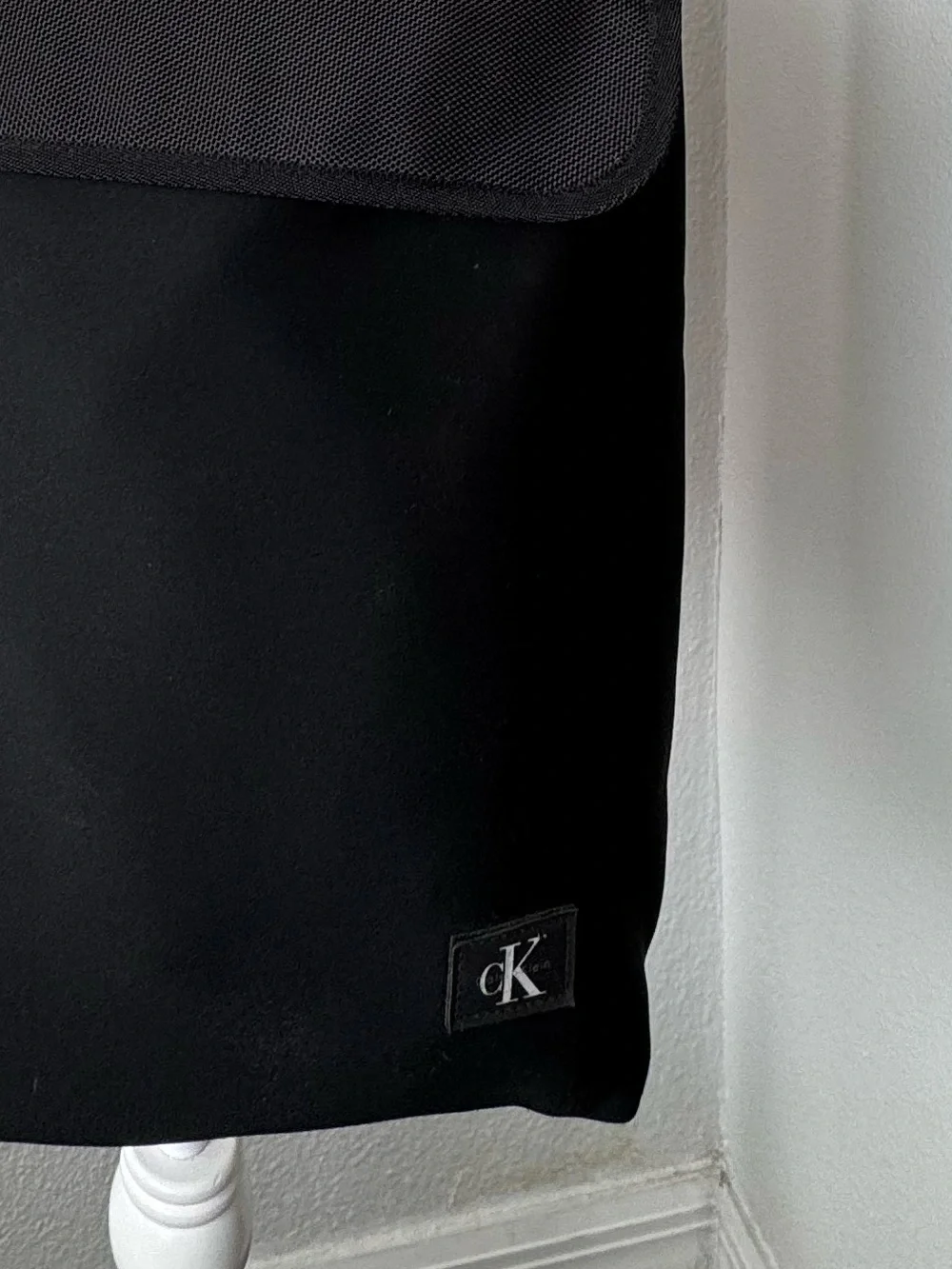 Calvin Klein Black Messenger Bag with Adjustable Strap